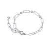 Round Diamond Paperclip Bracelet 1CT