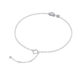 Round Double Diamond Halo Bracelet