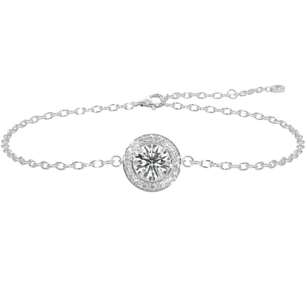 Round Diamond Halo Bracelet 1.25CT