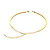 Round Diamond Hoop Set Bar Bangle