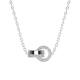 Interlocking Loop Diamond Pendant