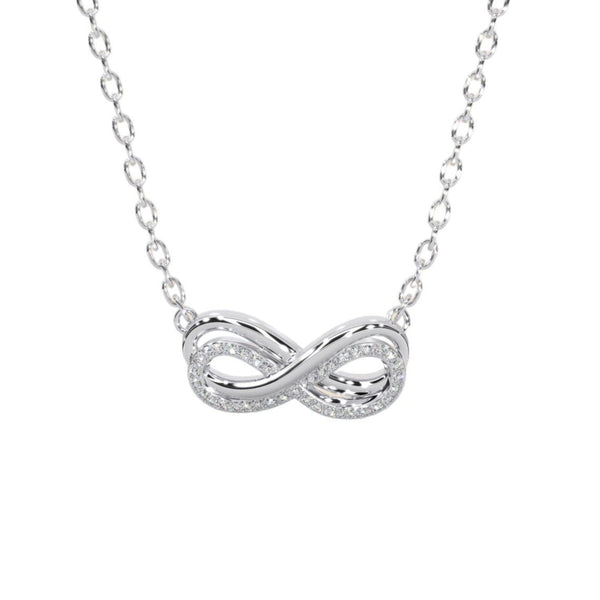 Double Infinity Diamond Pendant