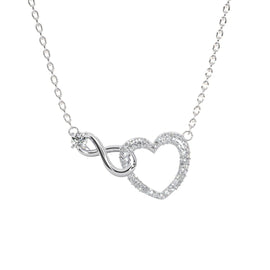 Infinity Heart Round Diamond Pendant 0.70CT