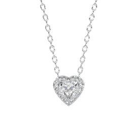 Halo Heart Diamond Pendant 0.70CT