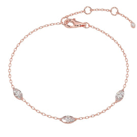 Marquise Trilogy Diamond Bracelet