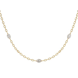 Marquise Trilogy Chain Necklace