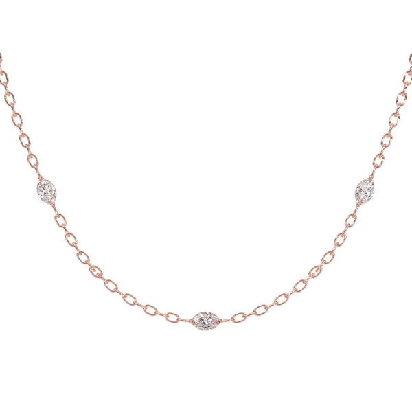 Marquise Trilogy Chain Necklace