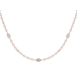 Marquise Trilogy Chain Necklace