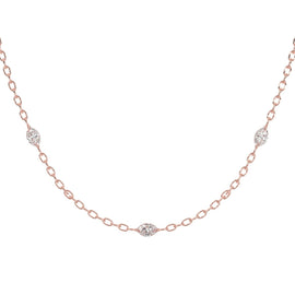 Marquise Trilogy Chain Necklace