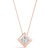 Princess Diamond Solitaire Pendant