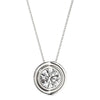 Round Rub Over Diamond Solitaire Pendant