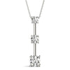 Round Triple Diamond Journey Pendant