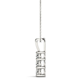 Round Triple Diamond Journey Pendant