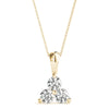 Round Triple Diamond Pyramid Pendant