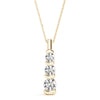 Round Triple Diamond Journey Bar Set Pendant