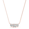 Round Triple Diamond Bar Pendant