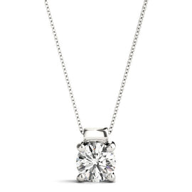 Round Diamond Solitaire Pendant