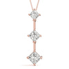 Princess Triple Diamond Journey Pendant