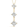 Princess Triple Diamond Journey Pendant