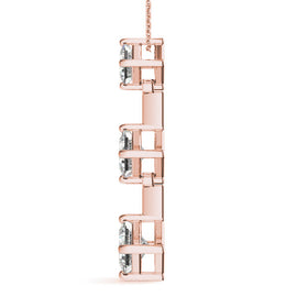 Princess Triple Diamond Journey Pendant