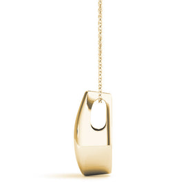 Round Triple Diamond Pear Drop Pendant