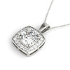 Cushion Diamond Halo Pendant 0.70CT