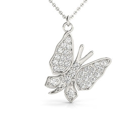 Butterfly Diamond Pavé Pendant