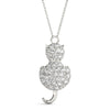 Cat Diamond Pavé Pendant