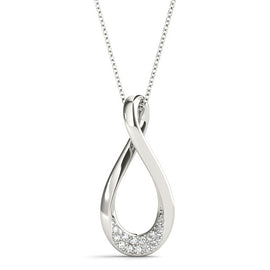 Drop Diamond Pavé Pendant