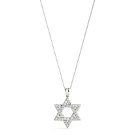 Star of David Diamond Pavé Pendant