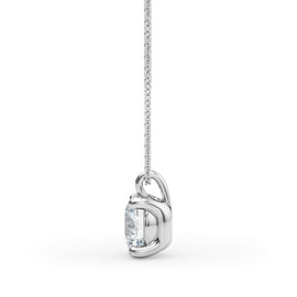 Round Diamond Solitaire Pendant