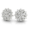 Cluster Diamond Stud Earrings 0.52CT