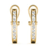 Round Diamond Hoop Earrings