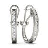 Round Diamond Hoop Earrings