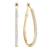 Round Pavé Diamond Hoop Earrings