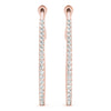 Round Pavé Diamond Hoop Earrings