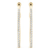 Round Pavé Diamond Hoop Earrings