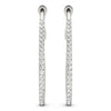 Round Pavé Diamond Hoop Earrings