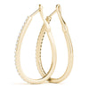 Round Pavé Diamond Hoop Earrings