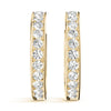 Round Diamond Hoop Earrings