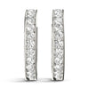 Round Diamond Hoop Earrings