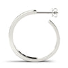 Round Diamond Hoop Earrings