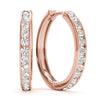 Round Diamond Hoop Earrings