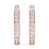 Round Diamond Hoop Earrings