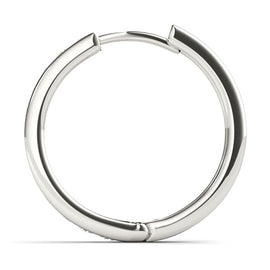 Round Diamond Hoop Earrings