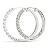 Round Diamond Hoop Earrings