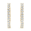 Round Diamond Hoop Earrings