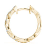 Twisted Pavé Diamond Hoop Earrings