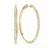 Half Eternity Pavé Diamond Hoop Earrings