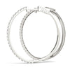 Half Eternity Pavé Diamond Hoop Earrings